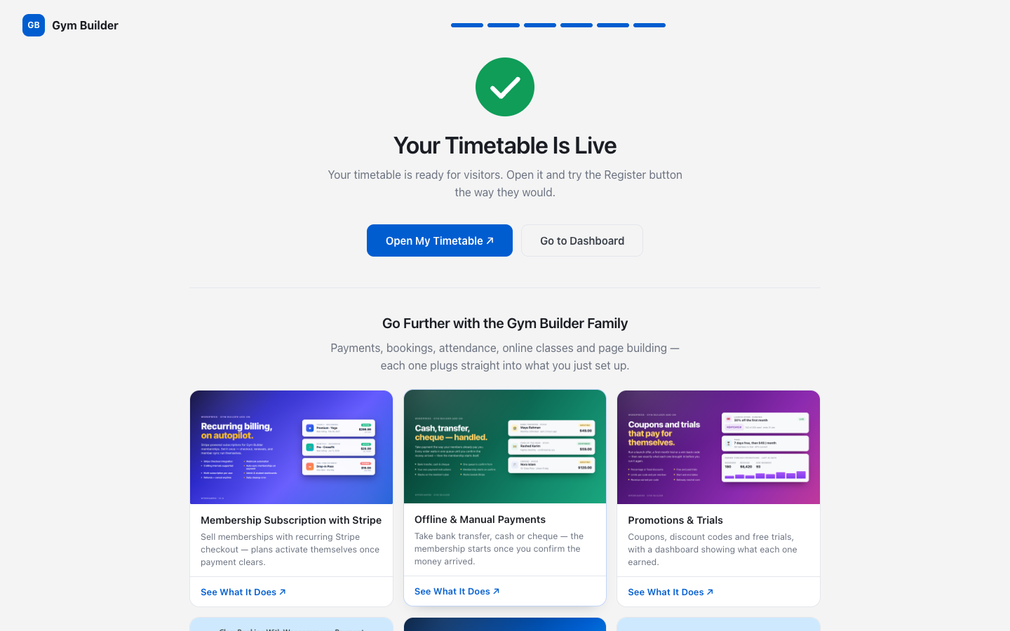 Your Timetable Is Live